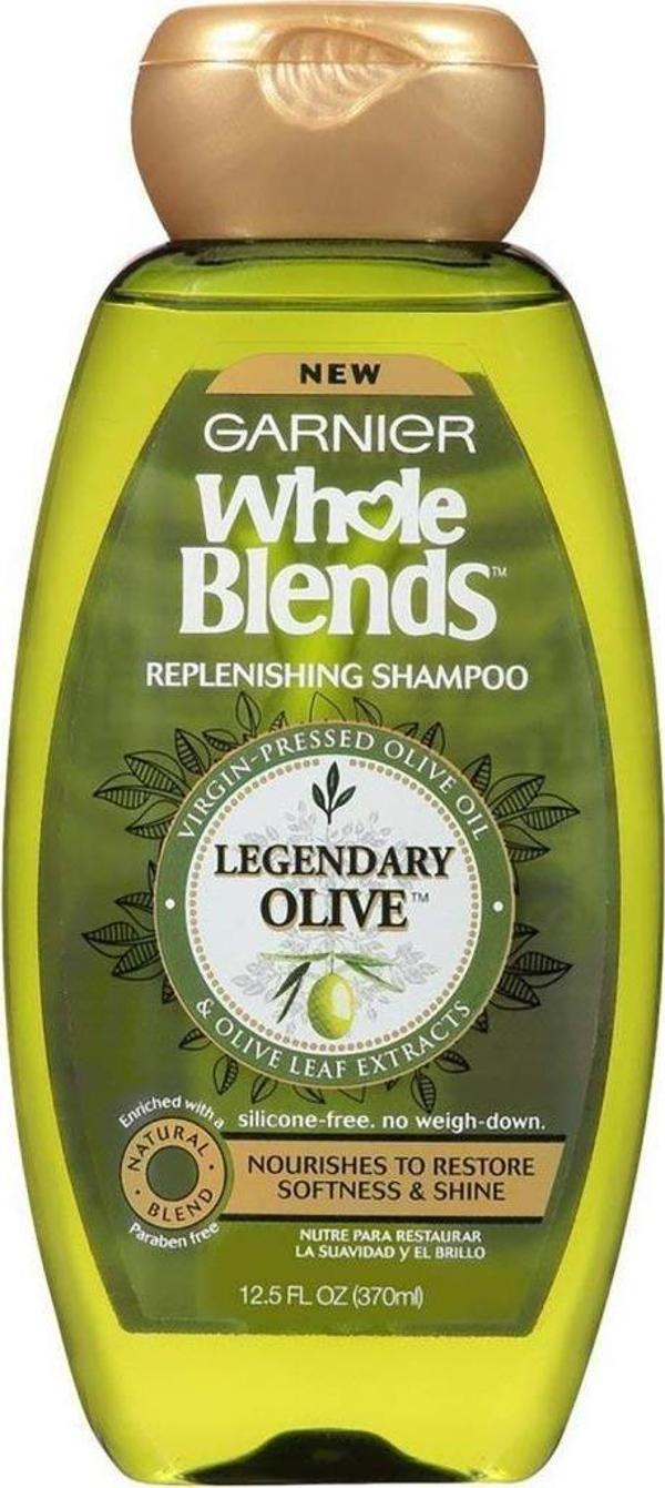 Garnier Whole Blends Zeytinyağı Özlü Silikonsuz Yenileyici Şampuan 370ML - Image 1
