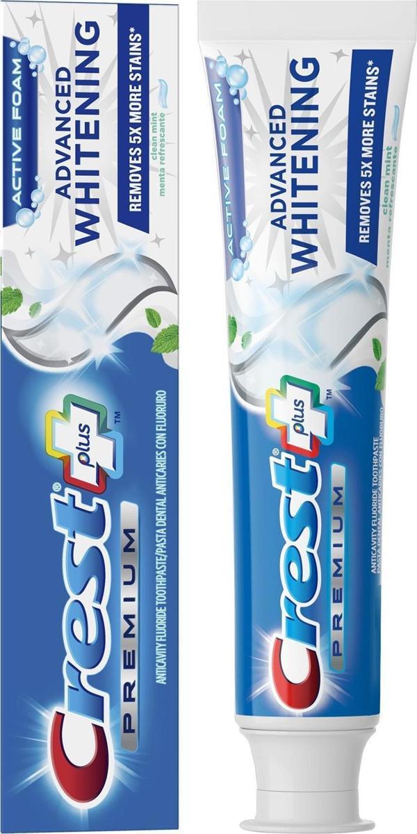 Crest Premium Plus Active Foam Advanced Whitening Diş Macunu 204GR - Image 1