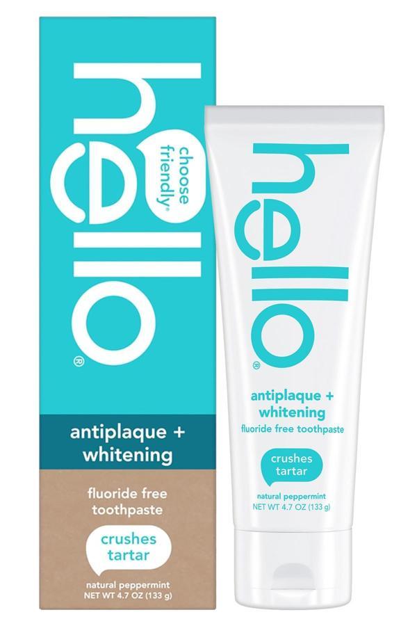 Hello Antiplaque + Whitening Fluoride Free Diş Macunu 133GR - Image 1