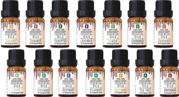 Pursonic Aromathrapy Essential Oils 14x10ML - Image 1