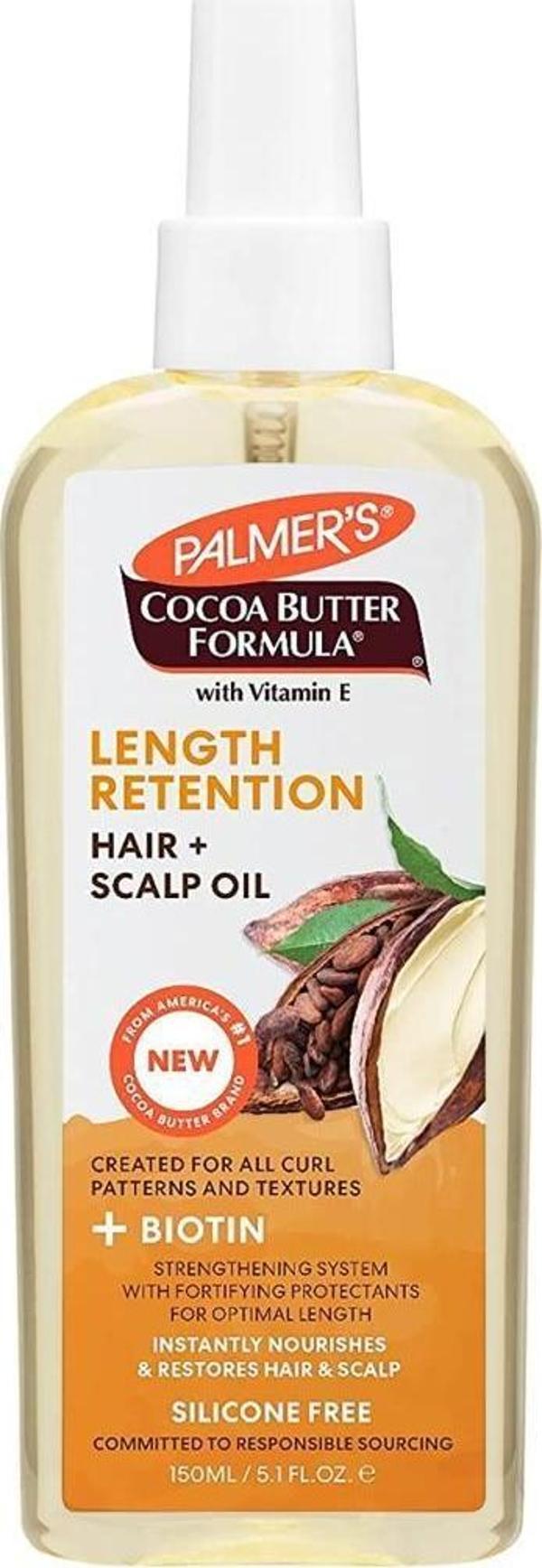 Palmers Saç Uzunluğunu Korumaya Yardımcı Durulanmayan Saç Bakım Yağı 150ML - Image 1