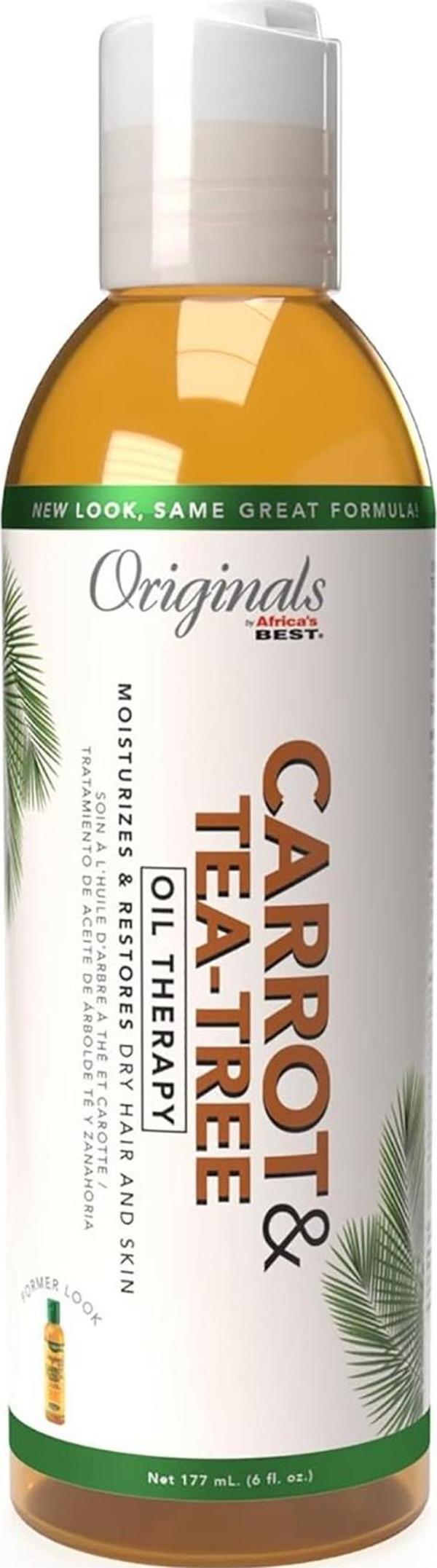 Originals by Africa’s Best Carrot & Tea-Tree Saç ve Cilt İçin Bakım Yağı 177ML - Image 1