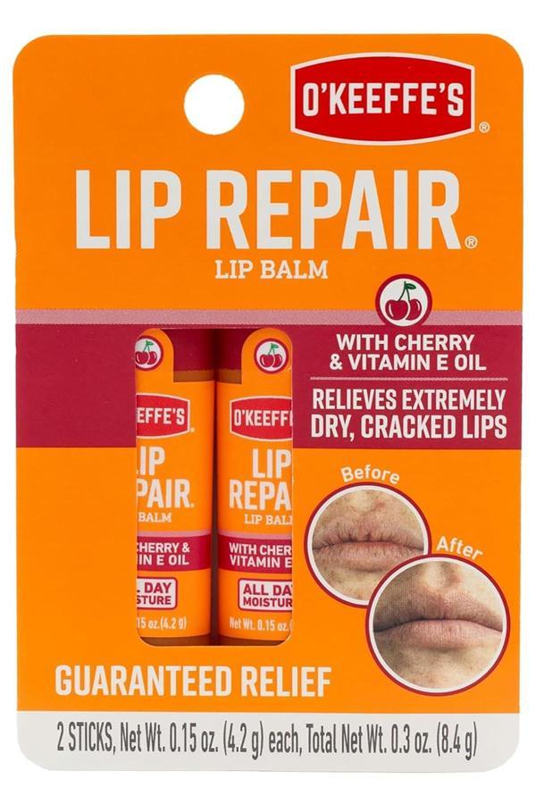 O'Keeffe's Lip Balm Kiraz ve E Vitamini Yağlı Onarıcı Dudak Kremi 2x4.2GR - Image 1