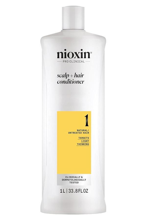 Nioxin System 1 Saç Kremi - İşlem Görmemiş Hafif İnce Saçlar İçin Kalınlaştırıcı Bakım 1000ML - Image 1