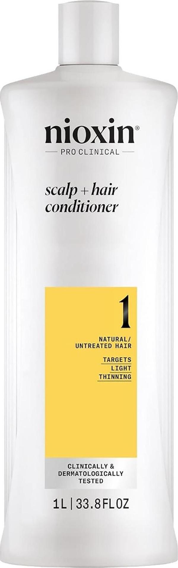 Nioxin System 1 Saç Kremi - İşlem Görmemiş Hafif İnce Saçlar İçin Kalınlaştırıcı Bakım 1000ML - Image 1