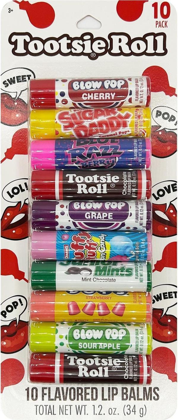 Taste Beauty Tootsie Roll Lip Balm Dudak Balsamı Çeşit Paketi 10 Adet - Image 1