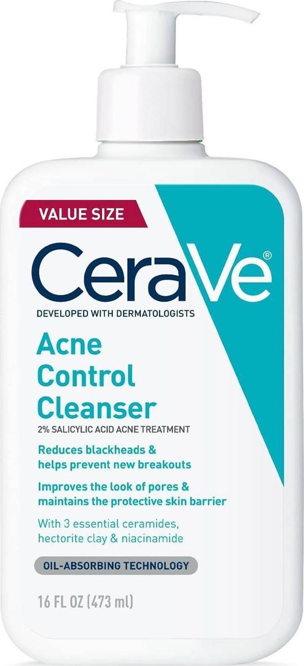 CeraVe Akne Kontrolü Temizleyici 473ML - Image 1