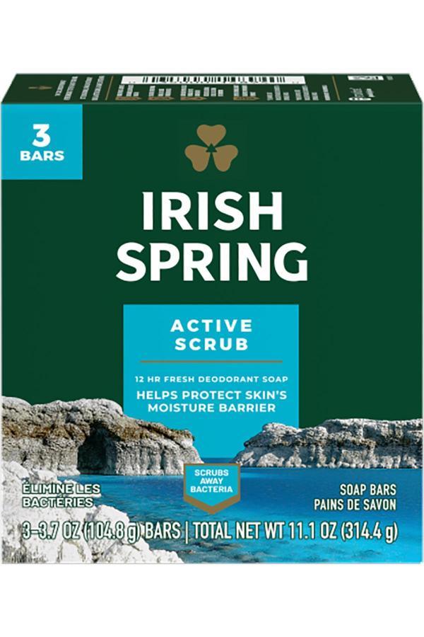 Irish Spring Active Scrub Sabun 3lü Paket - Image 1