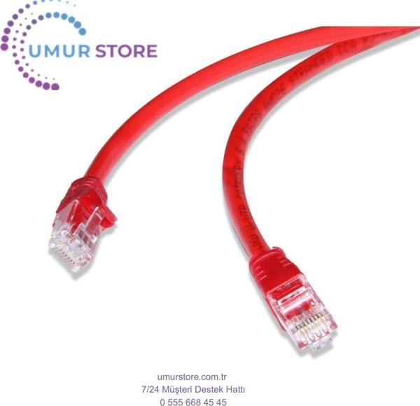 FNK-605K 5 Mt CAT6 (Patch) Network Kablosu Kırmızı - Image 1
