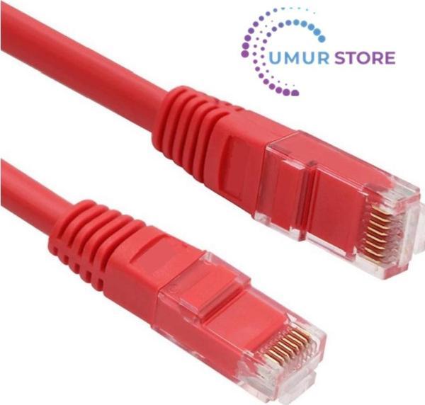 NP611B-R-5.0 Cat6 5.0mt Kırmızı Utp Patch Kablo - Image 1