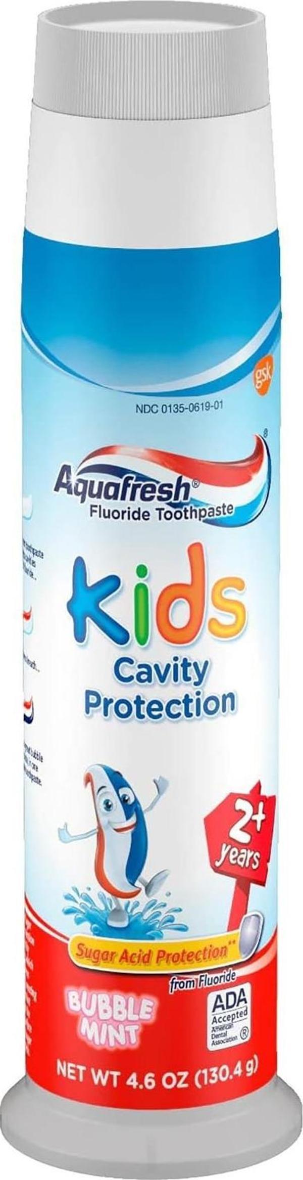 Aquafresh Çocuk Diş Macunu Bubble Mint 130.4GR - Image 1