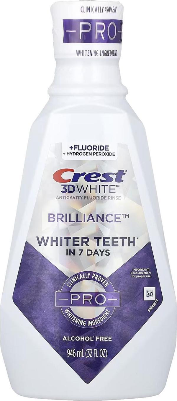 Crest 3D White Brilliance Pro Ağız Bakım Suyu 946ML - Image 1