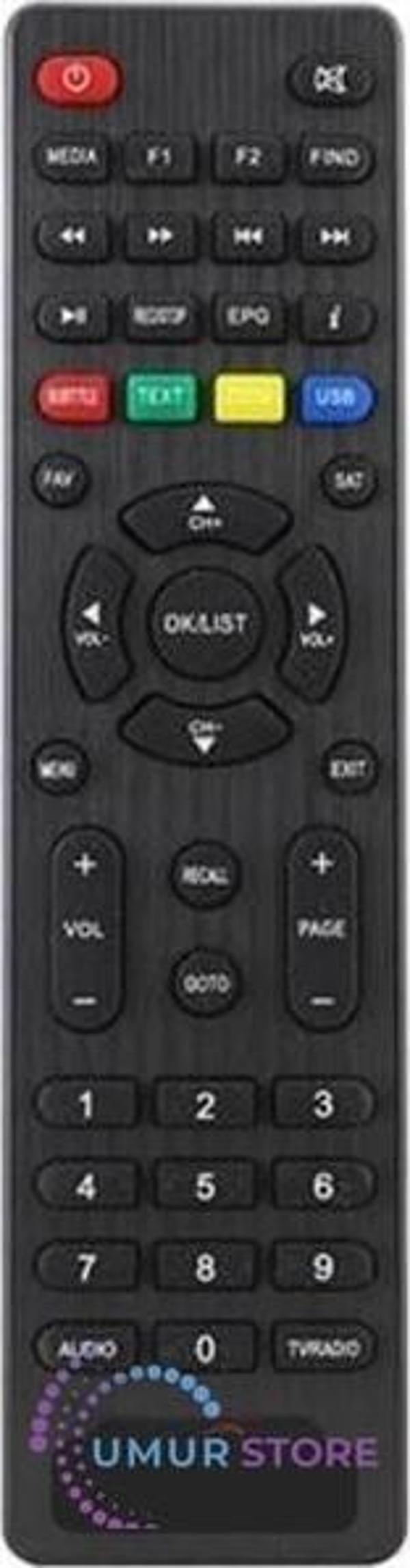 Korax Ip Plus Hd Uydu Alıcı Kumandası - Image 1