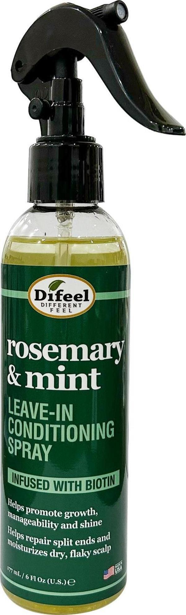 Difeel Rosemary & Mint Durulanmayan Saç Bakım Spreyi 177ML - Image 1