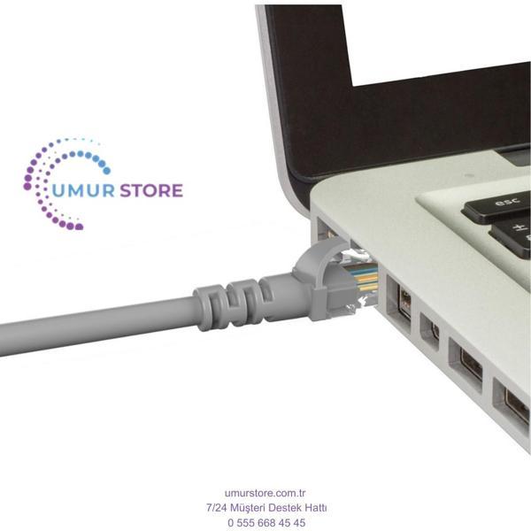 30 Metre Cat6 Network-Ağ-Ethernet Kablosu Gri - Image 1