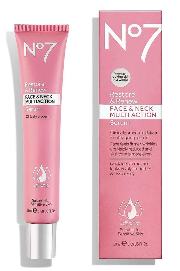 No7 Restore & Renew Multi Action Yüz ve Boyun Serumu 30ML - Image 1