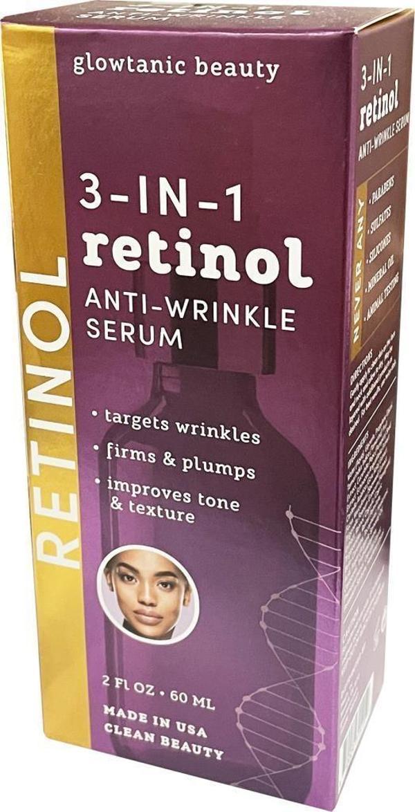 Glowtanic Beauty 3in1 Kırışıklık Karşıtı Yüz Serumu 60ML - Image 1