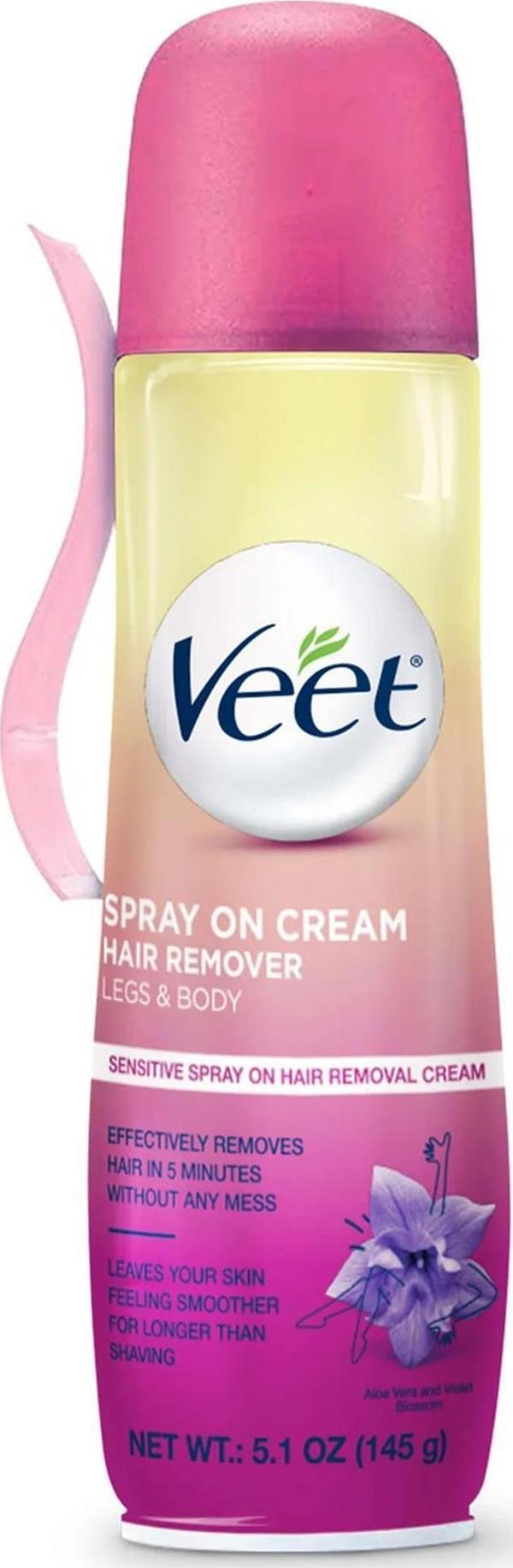Veet Bacak ve Vücut Bölgesi Tüy Dökücü Sprey 145GR - Image 1