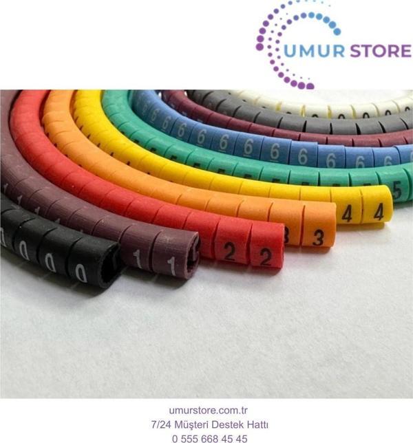 Cat6 Kablo Işaretleyici Cat6 Kablo Etiketi Cat6 Kablo Numaratör 4.5 mm - Image 1
