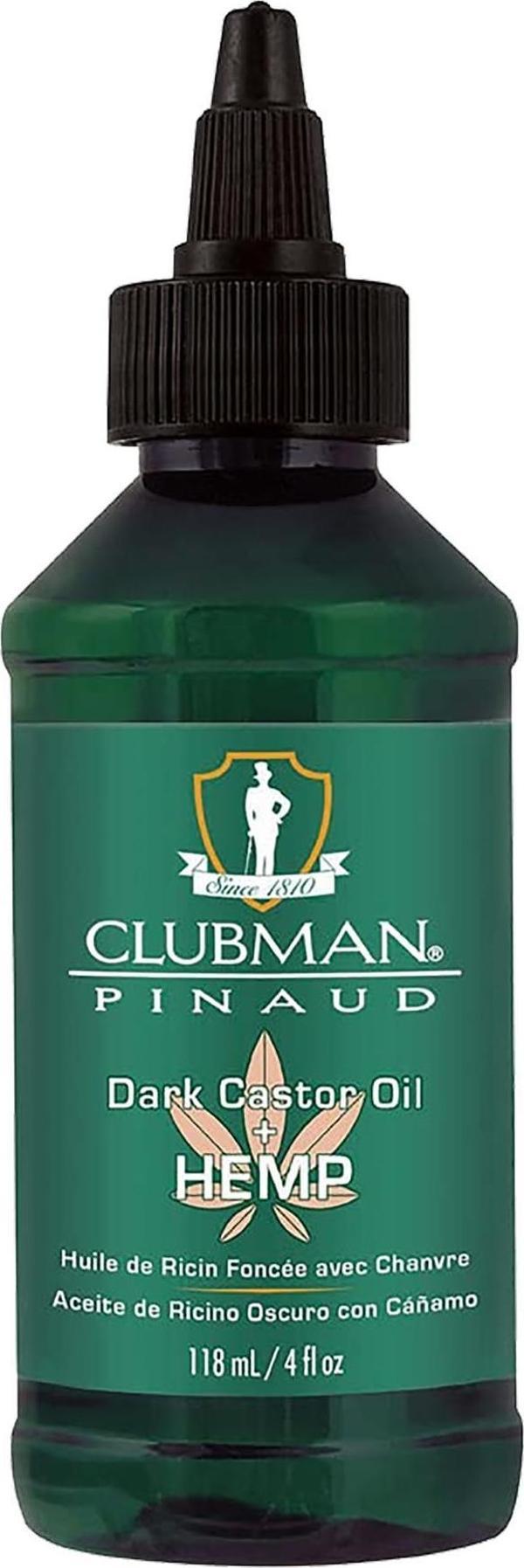Clubman Pinaud Dark Castor Oil + Hemp Saç Bakım Yağı 118ML - Image 1