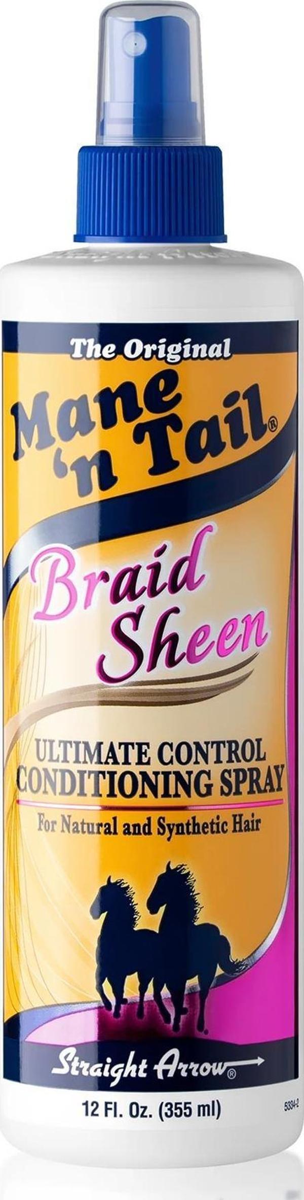 Mane'n Tail Örgülü Saçlar İçin Kontrol ve Parlaklık Spreyi 355ML - Image 1