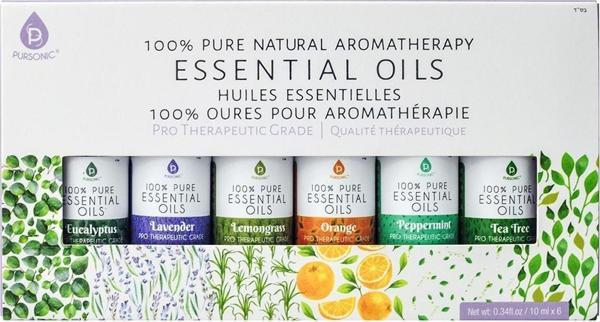 Pursonic Aromathrapy Essential Oils 6x10ML - Image 1