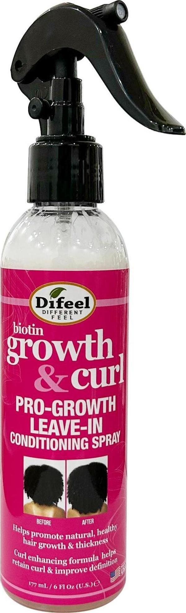 Difeel Biotin Growth & Curl Durulanmayan Saç Bakım Spreyi 177ML - Image 1
