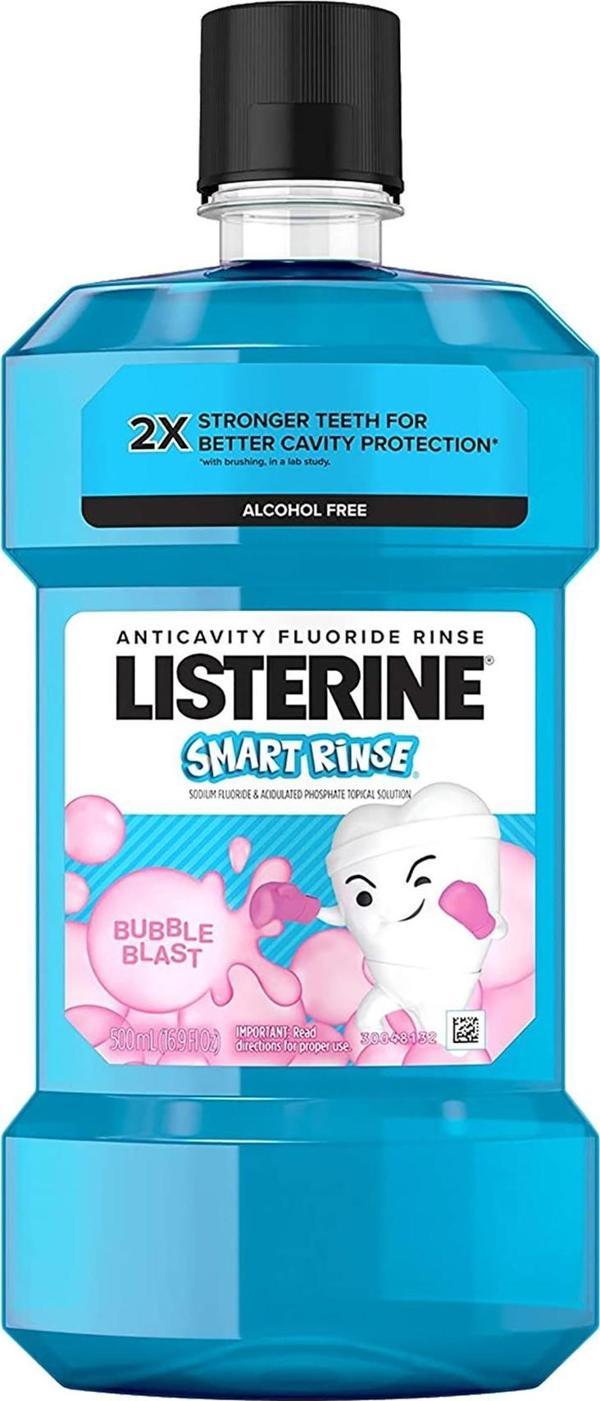 Listerine Smart Rinse Çocuklar İçin Ağız Bakım Gargarası 500ML SKT:12/2025 - Image 1