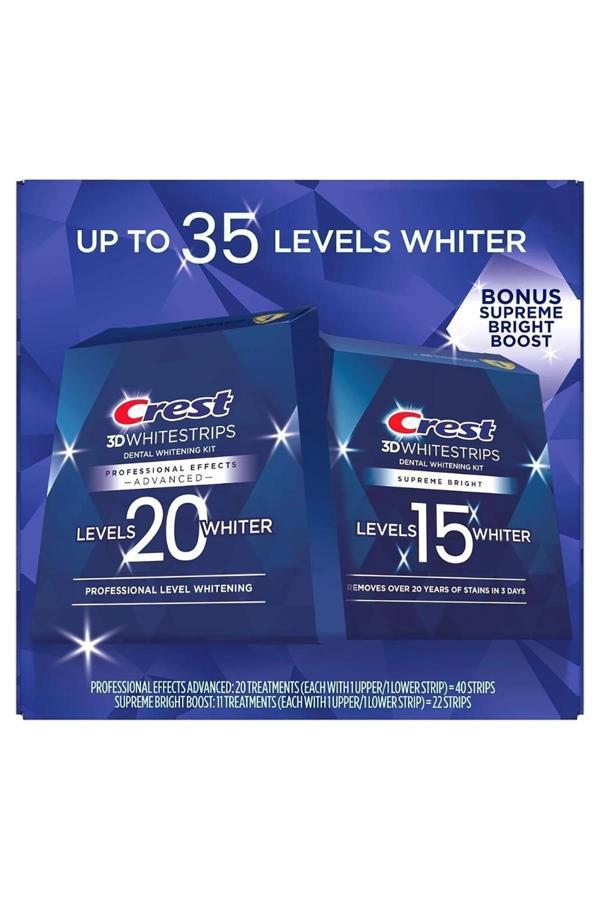 Crest 3D Whitestrips Level 20 + Level 15 Set - Image 1