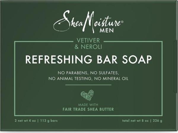 Shea Moisture Men Vetiver ve Neroli Canlandırıcı Sabun 2x113GR - Image 1