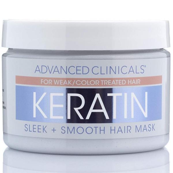 Advanced Clinicals Keratin Yumuşak ve Pürüzsüz Saçlar İçin Saç Maskesi 340GR - Image 1