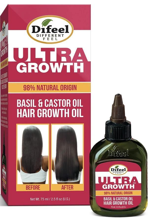 Difeel Ultra Growth Yavaş Uzayan Saçlara Özel Saç Bakım Yağı 75ML - Image 1