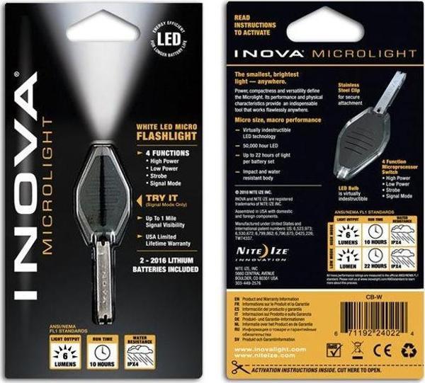 Inova Microlight Micro Led Beyaz Işık Şeffaf Gövde - Image 1