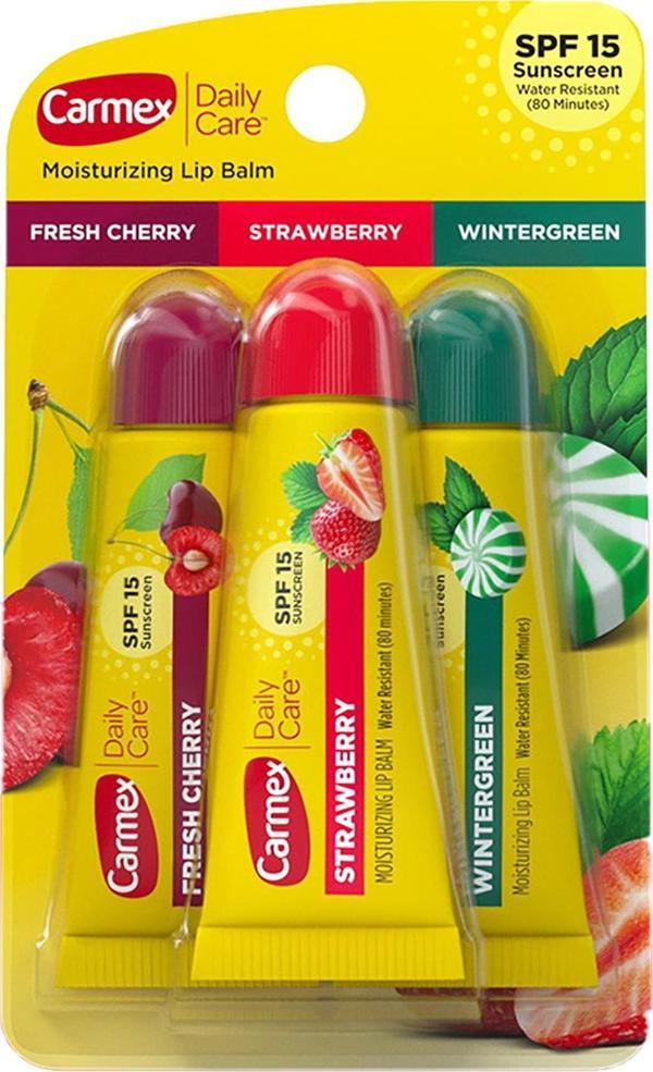 Carmex Günlük Bakım Tüp Dudak Balsamı SPF15 3x10GR - Image 1