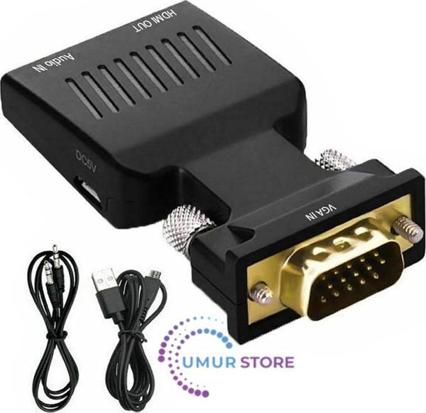 VGA To HDMI Çevirici Dönüştürücü - Image 1