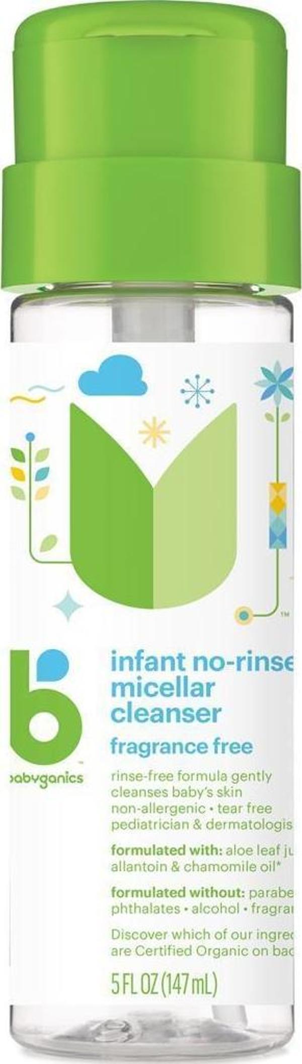Babyganics Infant No-Rinse Micellar Temizleyici 147ML - Image 1