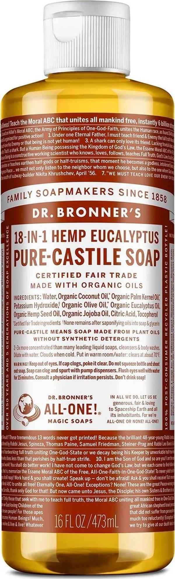 Dr.Bronner's Çok Amaçlı Sıvı Sabun Okaliptüs Kokulu 473ML - Image 1