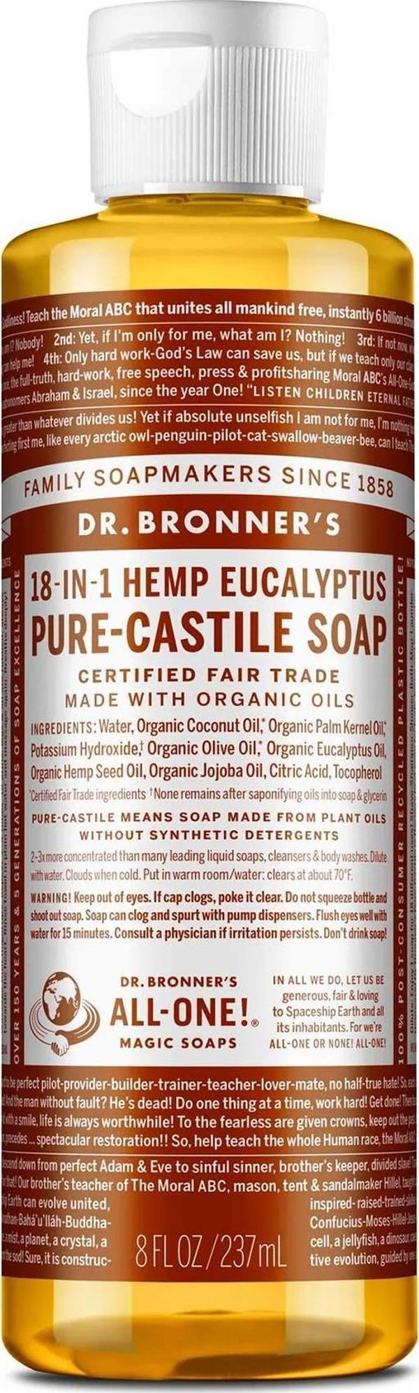 Dr.Bronner's Çok Amaçlı Sıvı Sabun Okaliptüs Kokulu 237ML - Image 1