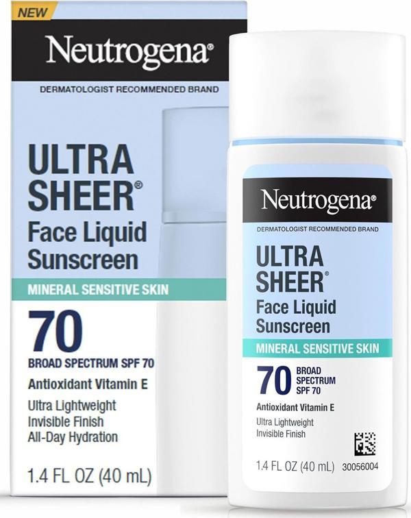 Neutrogena Ultra Sheer SPF70 Mineral Yüz Güneş Kremi 40ML - Image 1