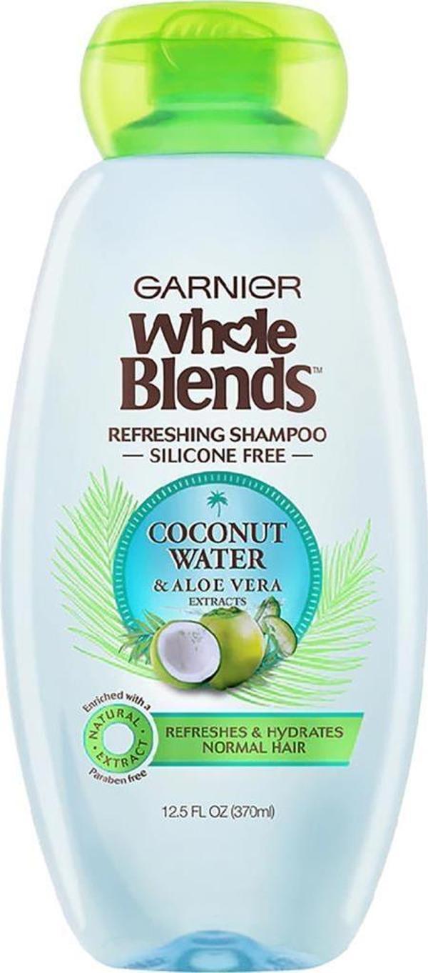 Garnier Whole Blends Coconut Water & Aloe Vera Şampuan 370ML - Image 1