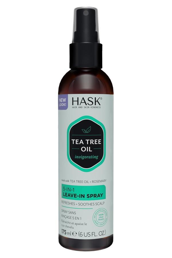 Hask Tea Tree Oil Canlandırıcı Çok Yönlü Durulanmayan Saç Spreyi 175ML - Image 1