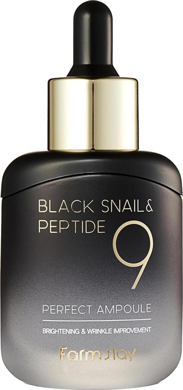 Farmstay Black Snail & Peptide 9 Perfect Ampoule Yüz Serumu 35ML - Image 1