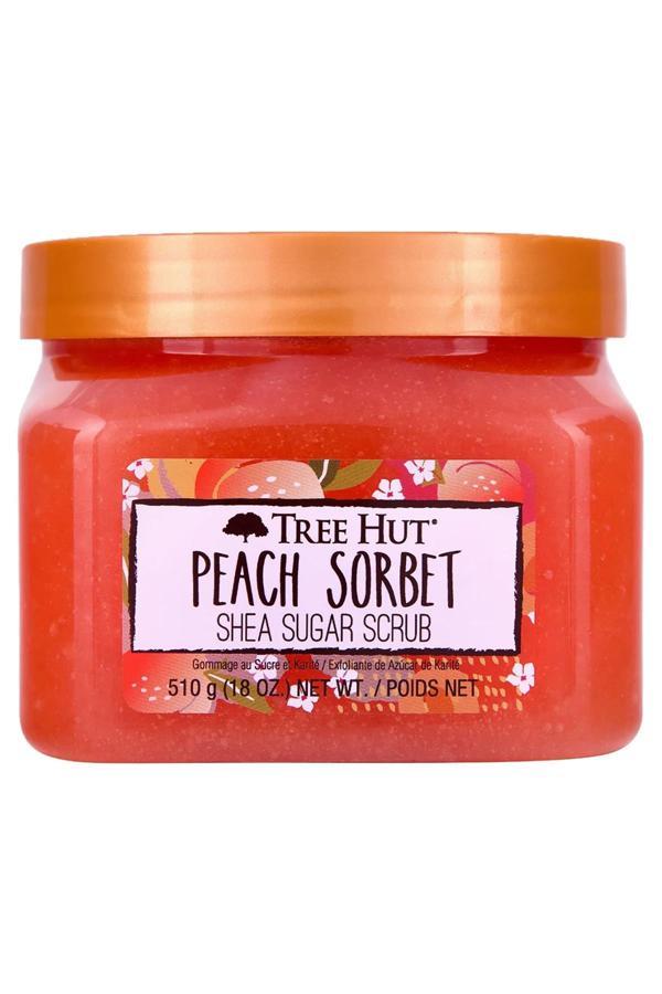Tree Hut Peach Sorbet Shea Sugar Scrub Vücut Peelingi 510GR - Image 1