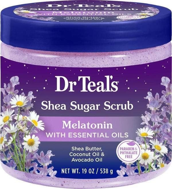 Dr.Teal's Shea Sugar Scrub Shea Butter Vücut Şeker Peeling 538GR - Image 1