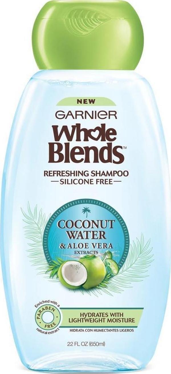 Garnier Whole Blends Coconut Water & Aloe Vera Şampuan 650ML - Image 1