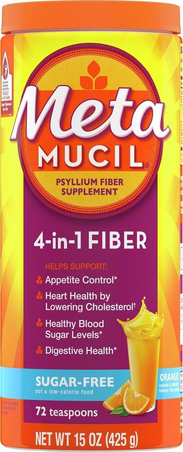 Metamucil Orange Multihealth Fiber Powder Sugar Free 425GR - Image 1