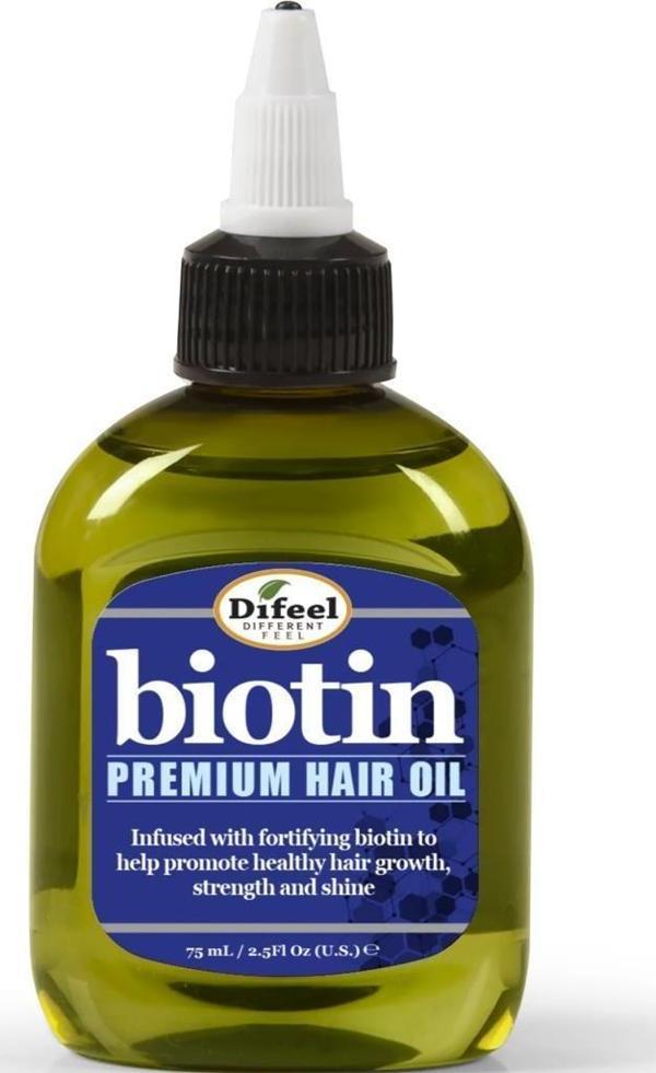 Difeel Biotin İnce ve Yavaş Uzayan Saçlara Özel Saç Bakım Yağı 75ML - Image 1
