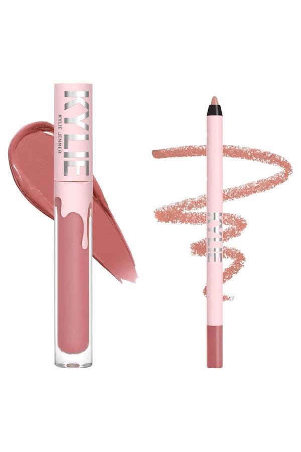 Kylie Dudak Kalemi ve Yarı Mat Likit Ruj Set 705 Charm - Image 1