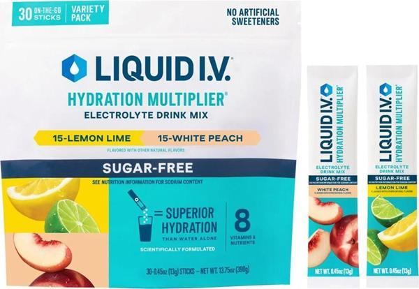 Liquid I.V. Sugar Free Hydration Multiplier Drink Mix 30 Sticks - Image 1