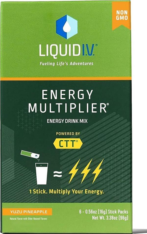 Liquid I.V. Energy Multiplier 6 Stick Packs 96GR - Image 1